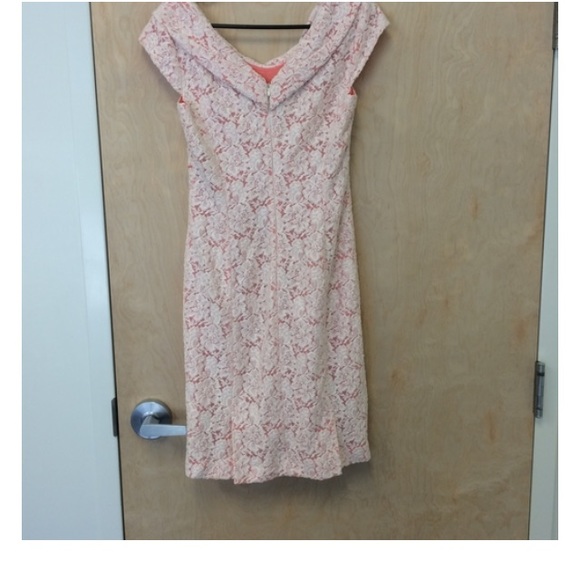 Antonio Melani Cream lace and Peach dress size 4 - Picture 15 of 15